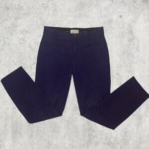 Anthropologie blue slim fit trousers